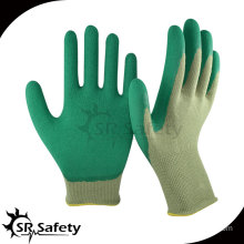 Srsafety 13G bamboo latex coated safety working gloves winter gloves latex foam gloves
